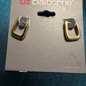 Liz Claiborne Gold Hoop Earrings